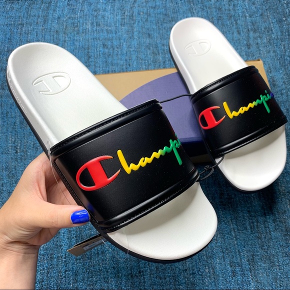 black rainbow champion shoes